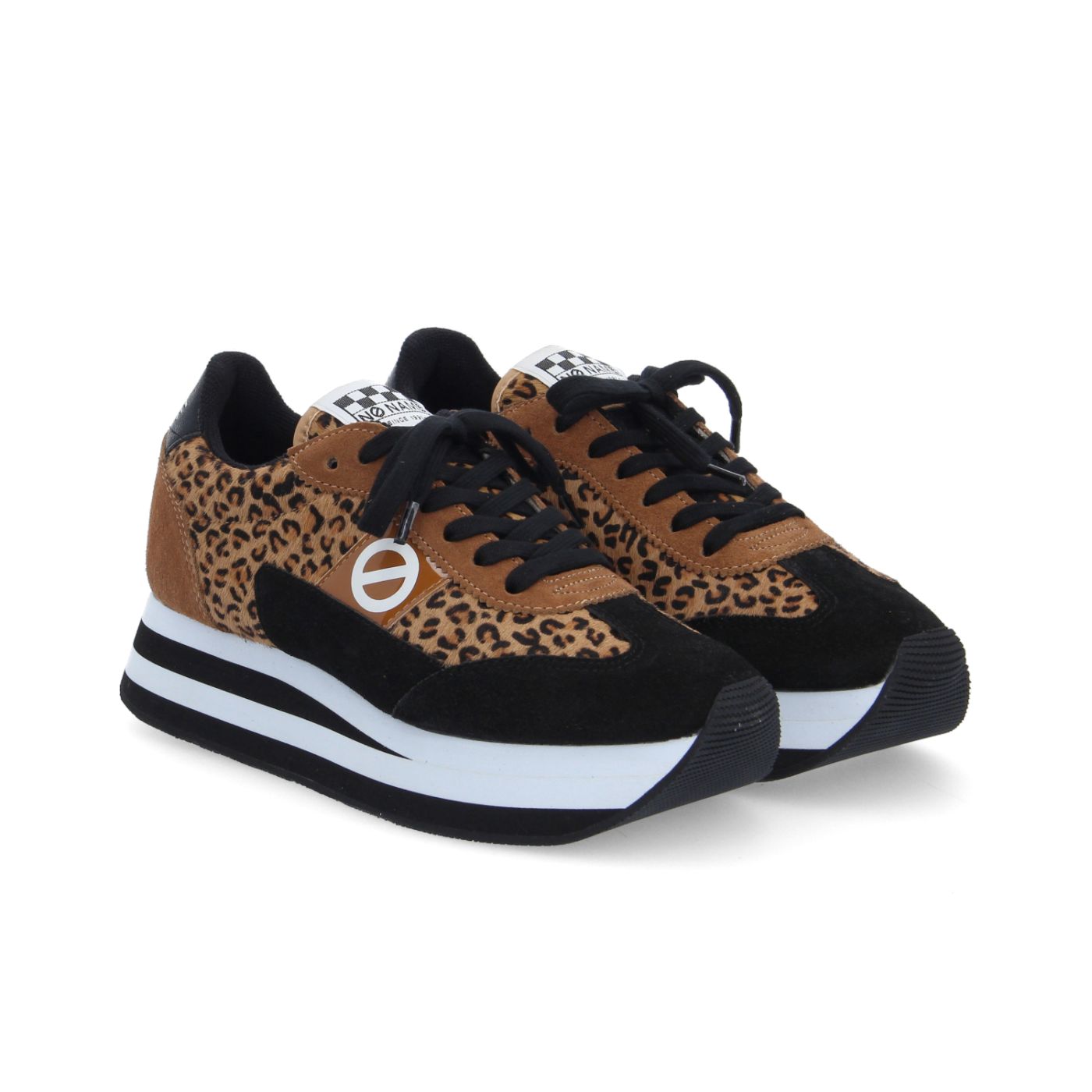 FLEX M JOGGER W - P.LEO/SDE/SDE - MARRON/NOIR/LEOPARD